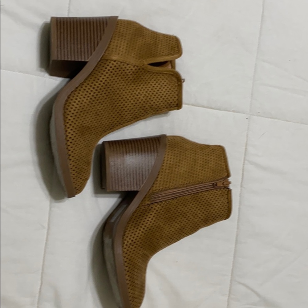 Tan booties
